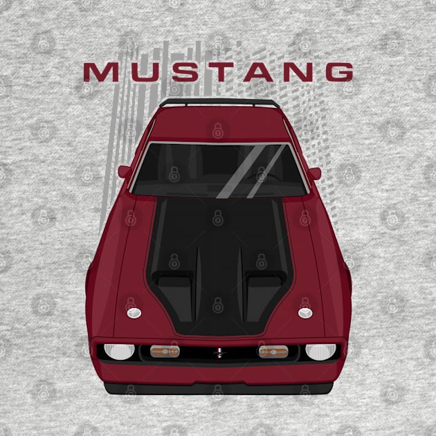 Mustang Mach 1 1971 to 1972 - Maroon by V8social